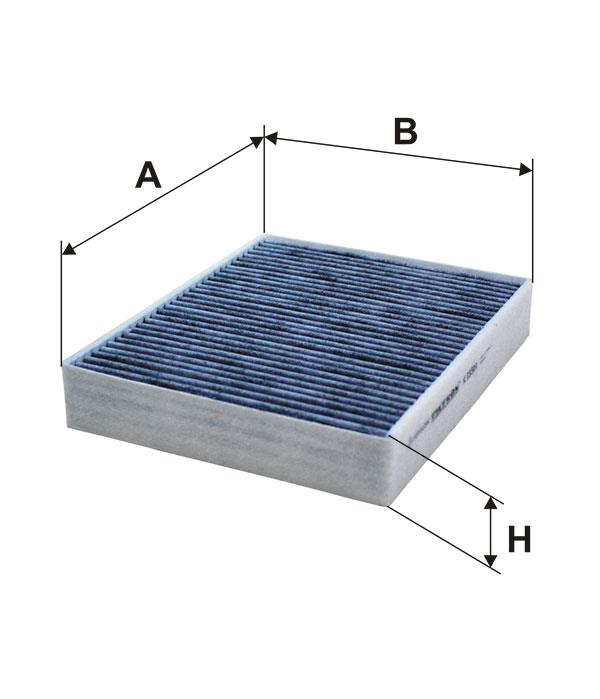 Cabin filter with activated carbon Filtron K 1331A