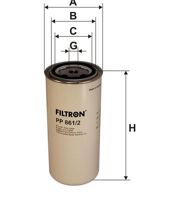 Fuel filter Filtron PP 861/2