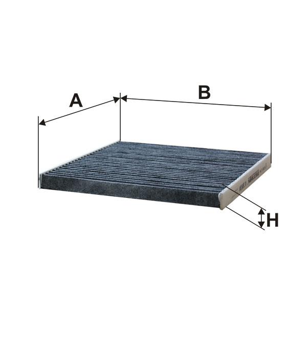 Activated Carbon Cabin Filter Filtron K 1083A