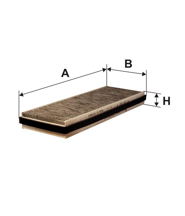 Cabin filter with activated carbon Filtron K 1042A
