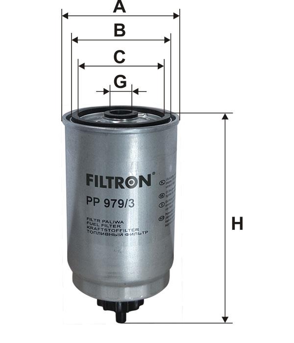Fuel filter Filtron PP 979&#x2F;3