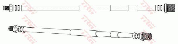 Flexible brake pipe Iveco: PHD1265 TRW Brake Hose
