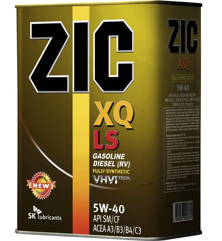 ZIC 163202 Engine oil ZIC XQ LS 5W-40, 4L 163202