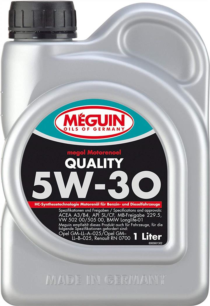 Meguin 6566 Engine oil Meguin Quality 5W-30, 1L 6566