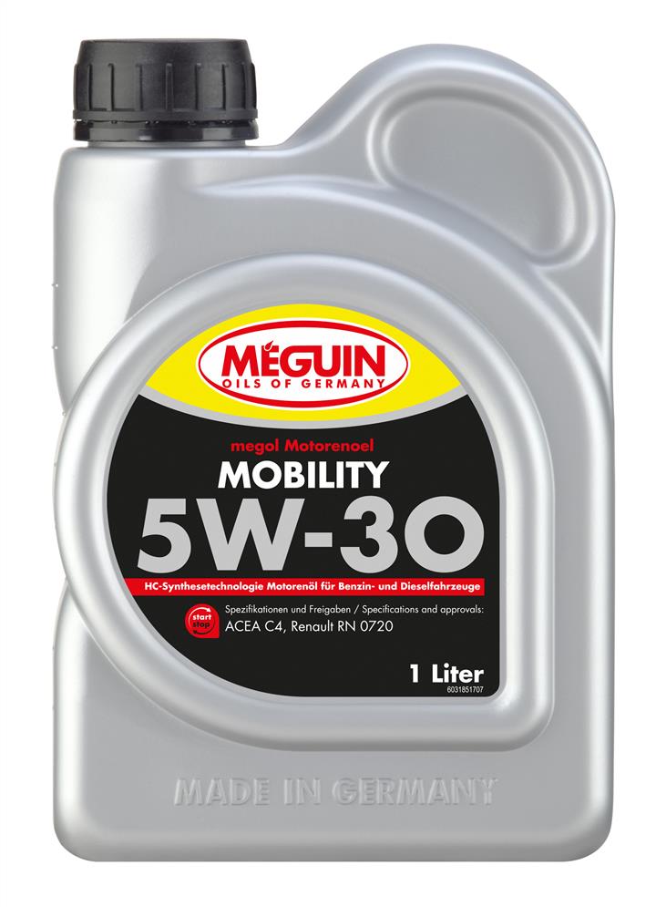 Meguin 3185 Engine oil MEGUIN MOBILITY 5W-30, 1L 3185