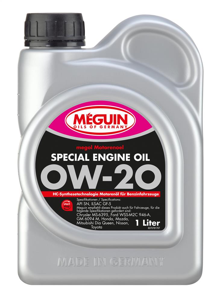 Meguin 7078 Engine oil Meguin Special Engine Oil 0W-20, 1L 7078