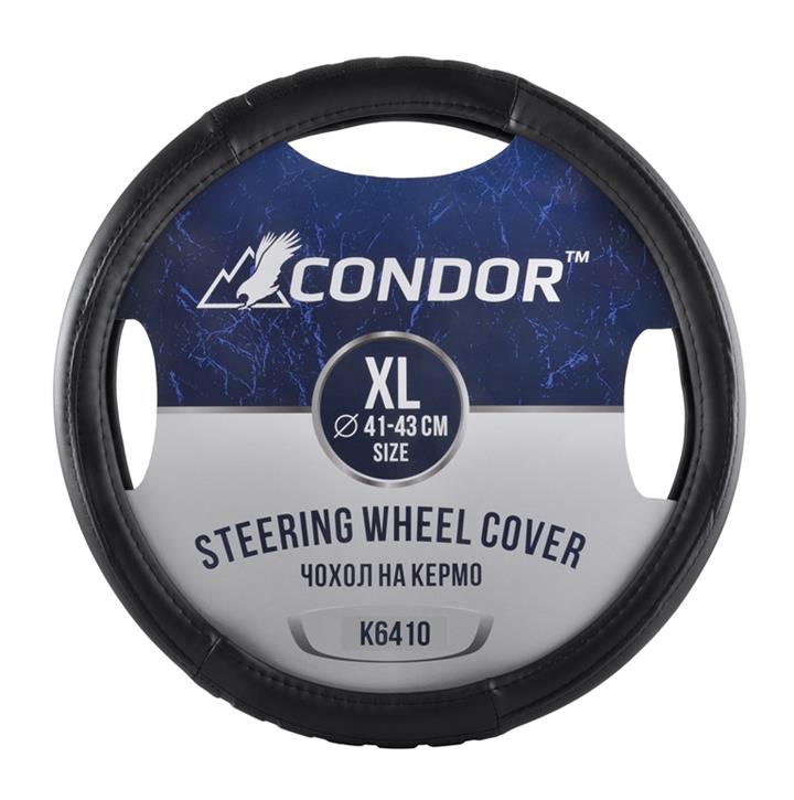 Condor K6410 Steering wheel cover XL (41-43cm) black K6410
