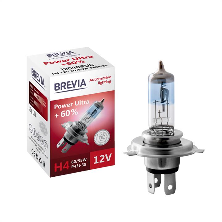 Brevia 12040PUC Halogen lamp Brevia Power White +60% 12V H4 60/55W +60% 12040PUC