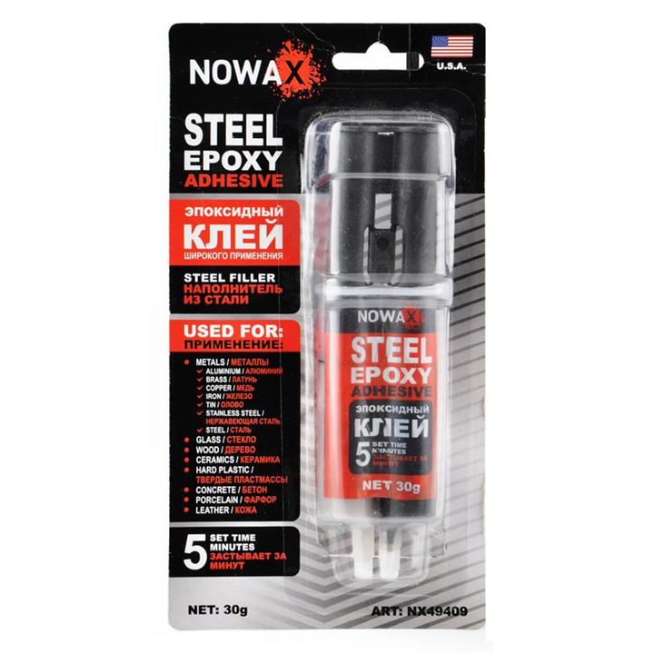 Nowax NX49409 Epoxy adhesive, steel, 30 g NX49409