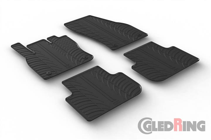 GledRing 0646 Interior mats GledRing rubber black for Volkswagen Tiguan (2016-) 0646