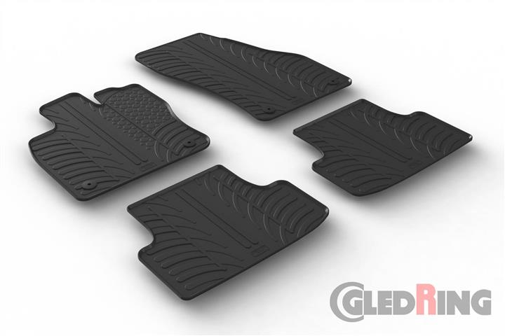 GledRing 0313 Interior mats GledRing rubber black for Seat Altea (2016-) 0313