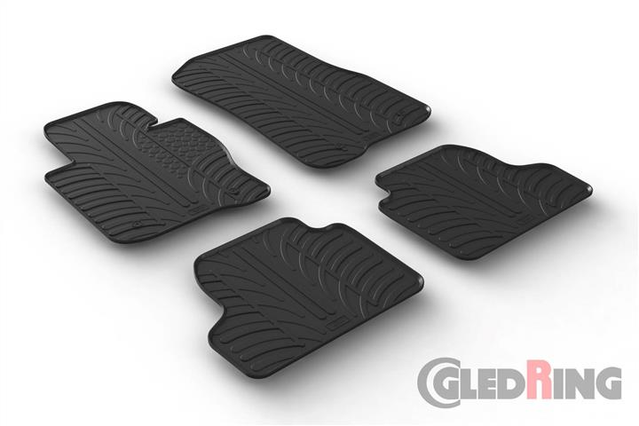 GledRing 0348 Interior mats GledRing rubber black for BMW 4-series (2014-), set 0348