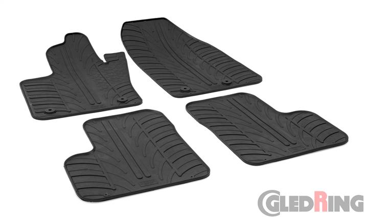 GledRing 0576 Interior mats GledRing rubber black for Jeep Renegade/Fiat 500x, set 0576