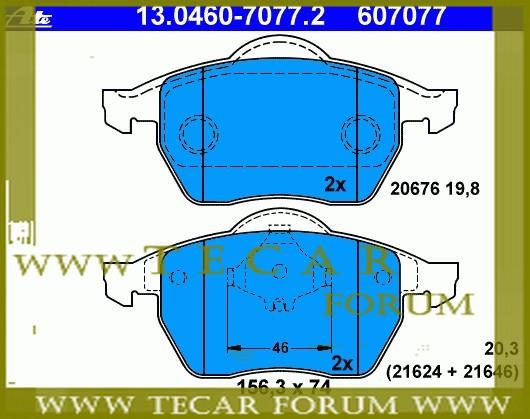 VAG 8D0 698 151 F Brake Pad Set, disc brake 8D0698151F