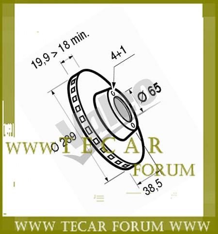 VAG 6N0 615 301 G Ventilated disc brake, 1 pcs. 6N0615301G
