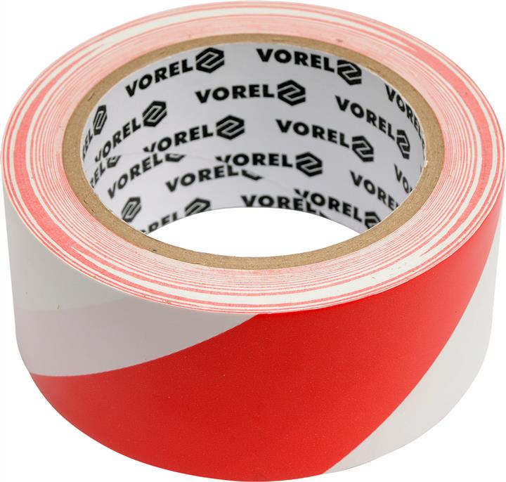 75230 Vorel Self-adhesive fencing tape, signal, red-white 48mm x 33m