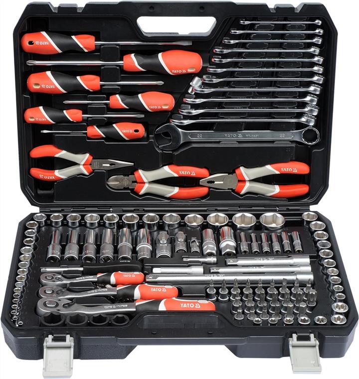 Tool set 129 pr: 1/4, 3/8, 1/2" Yato YT-38881