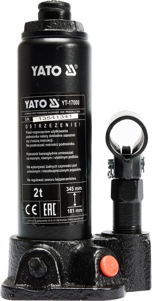 Yato YT-17000 Hydraulic bottle jack 2t YT17000