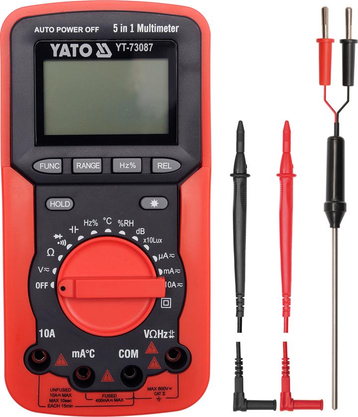 Yato YT-73087 5 in 1 autoranging digital multimeter YT73087