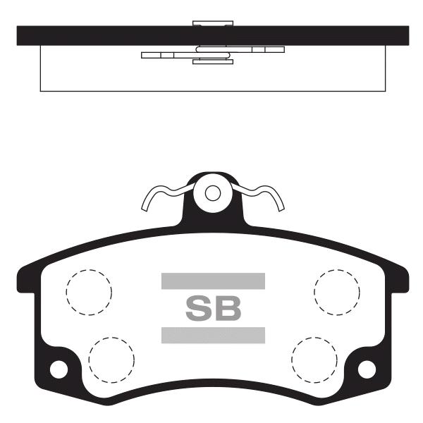 Sangsin SP1181 Front disc brake pads, set SP1181