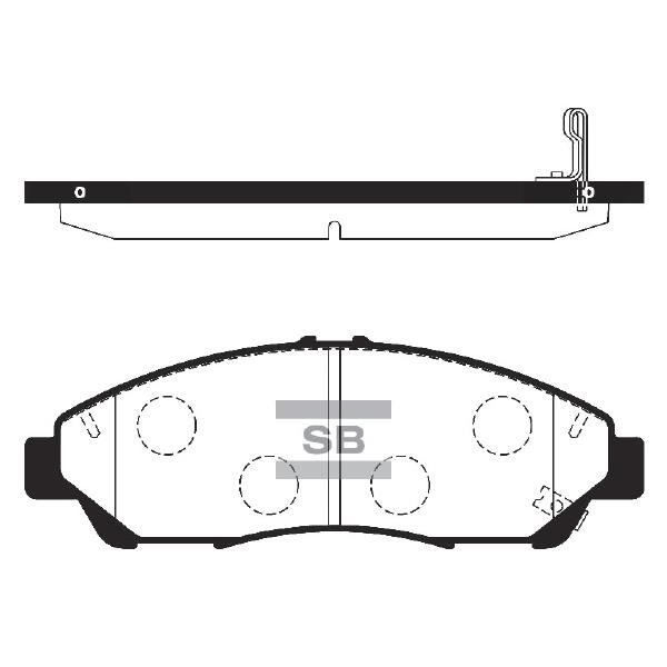 Sangsin SP1452 Front disc brake pads, set SP1452