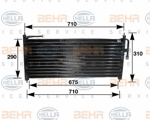 Behr-Hella 8FC 351 035-021 Cooler Module 8FC351035021
