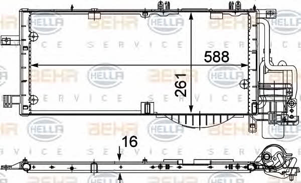 Behr-Hella 8FC 351 301-201 Cooler Module 8FC351301201