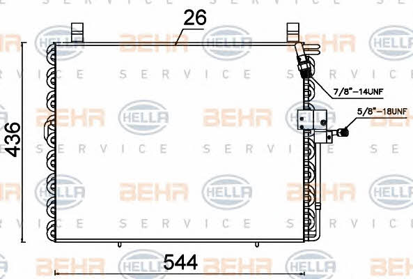 Behr-Hella 8FC 351 301-484 Cooler Module 8FC351301484