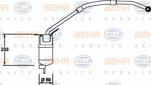 Behr-Hella 8FT 351 335-001 Dryer, air conditioner 8FT351335001