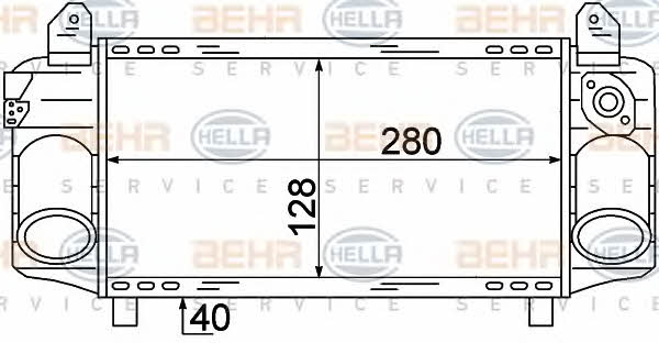 Behr-Hella 8ML 376 723-421 Intercooler, charger 8ML376723421