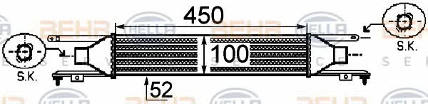 8ML376755731 Behr-Hella Intercooler, charger