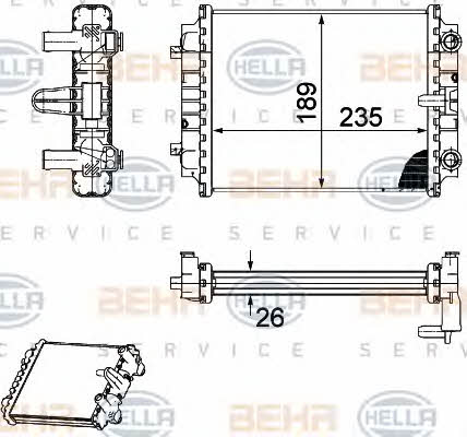 Behr-Hella 8MK 376 745-661 Radiator, engine cooling 8MK376745661