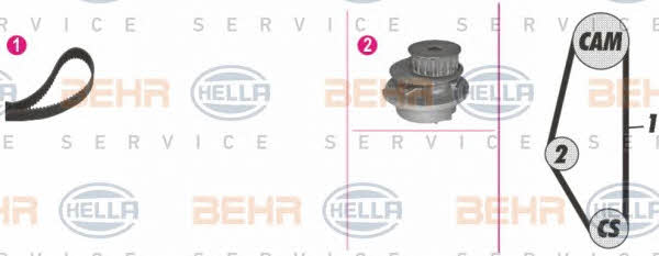 Behr-Hella 8MP 376 804-831 Water pump 8MP376804831