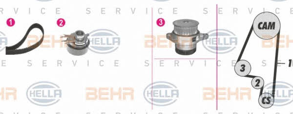 Behr-Hella 8MP 376 812-831 Water pump 8MP376812831