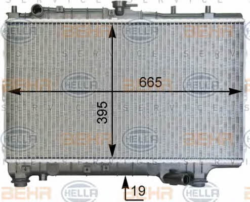 Behr-Hella 8MK 376 763-361 Radiator, engine cooling 8MK376763361