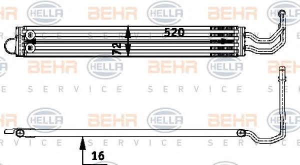 Behr-Hella 8MO 376 726-341 Oil cooler 8MO376726341