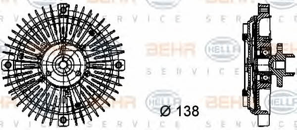 Behr-Hella 8MV 376 732-221 Viscous coupling assembly 8MV376732221