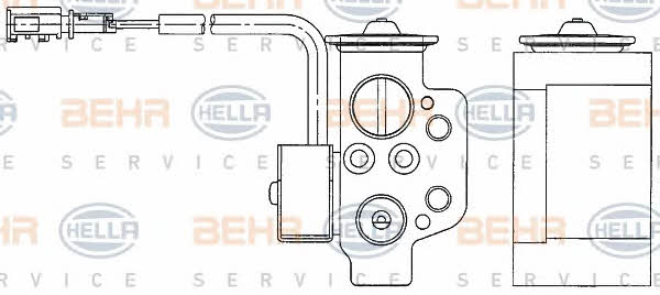 Behr-Hella 8UW 351 234-611 Air conditioner expansion valve 8UW351234611