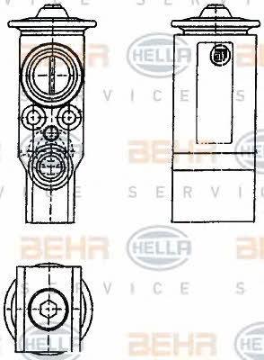 Behr-Hella 8UW 351 239-071 Air conditioner expansion valve 8UW351239071