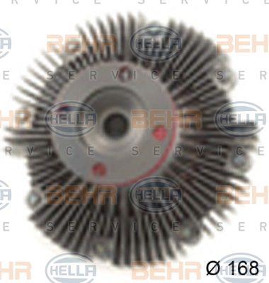 Behr-Hella 8MV 376 791-081 Viscous coupling assembly 8MV376791081