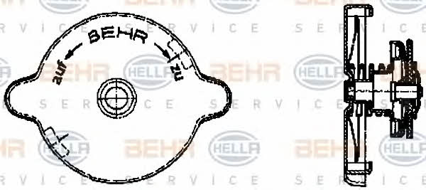 Behr-Hella 8MY 376 742-021 Radiator cover 8MY376742021