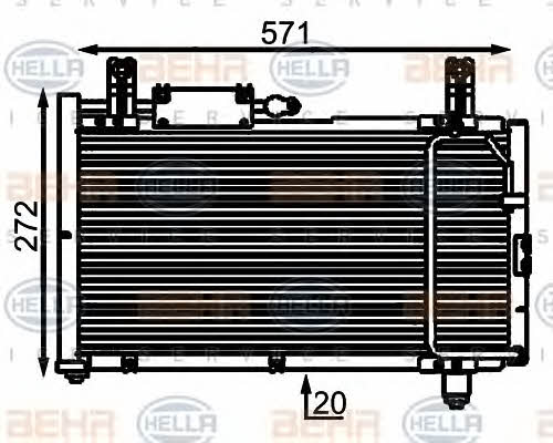 Behr-Hella 8FC 351 301-001 Cooler Module 8FC351301001