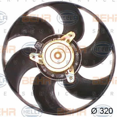 Behr-Hella 8EW 351 044-161 Hub, engine cooling fan wheel 8EW351044161