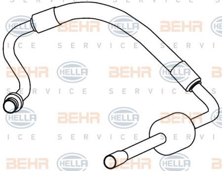 Behr-Hella 9GS 351 337-741 Coolant pipe 9GS351337741