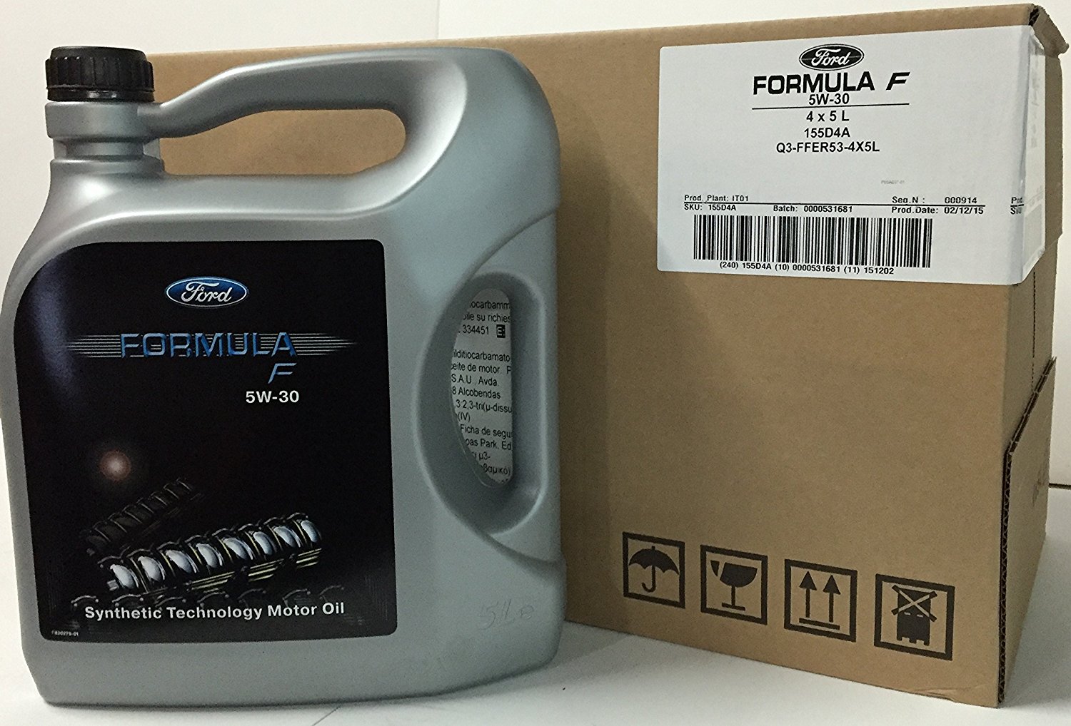 Engine oil Ford Formula F 5W-30, 5L Ford 155D3A
