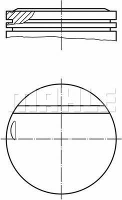 Mahle Original 002 16 01 Piston set 0021601