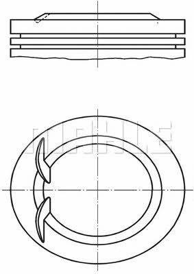 Mahle Original 008 89 00 Piston set 0088900