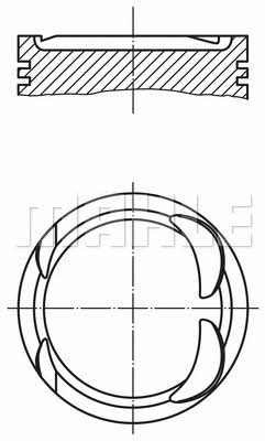 Mahle Original 081 12 00 Piston set 0811200