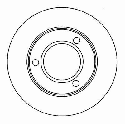 Alanko 303568 Unventilated front brake disc 303568