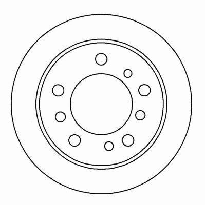 Alanko 303339 Rear brake disc, non-ventilated 303339